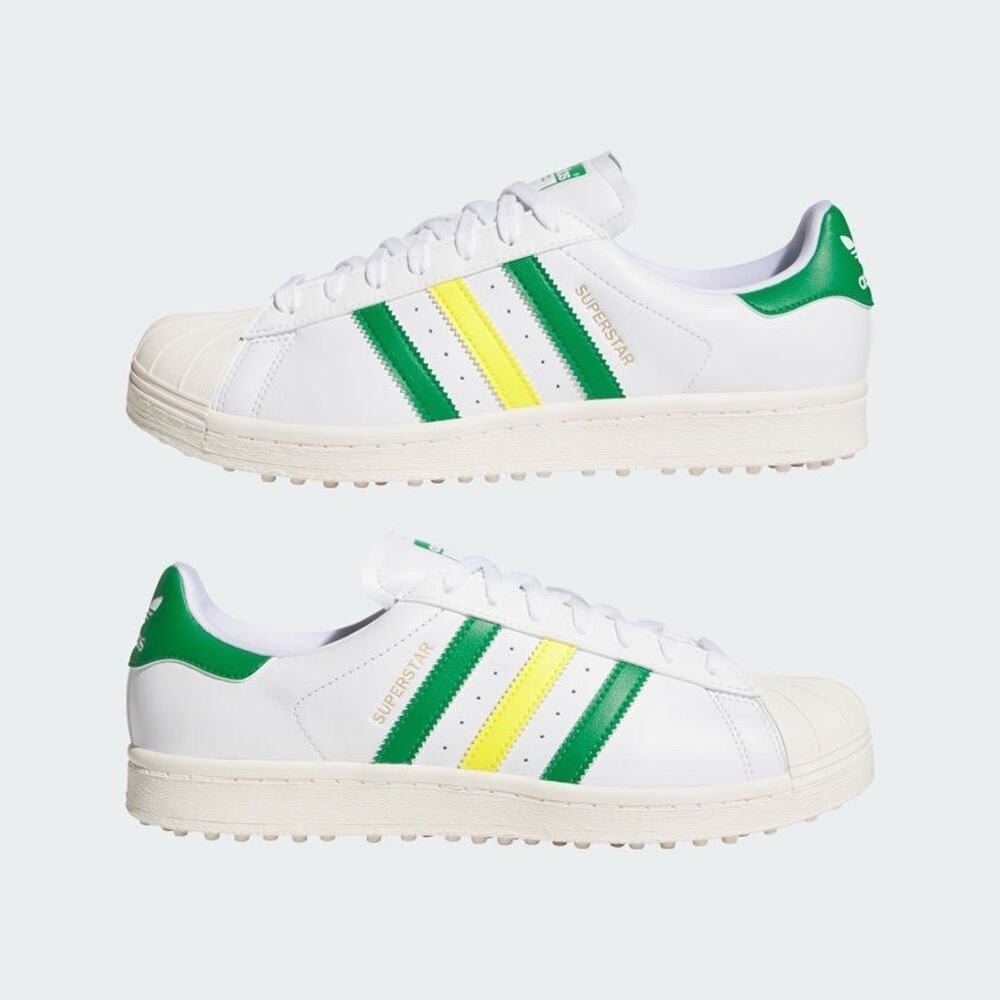 Adidas Superstar Spikeless Golf Shoes White Green IH8533 Men’s 12